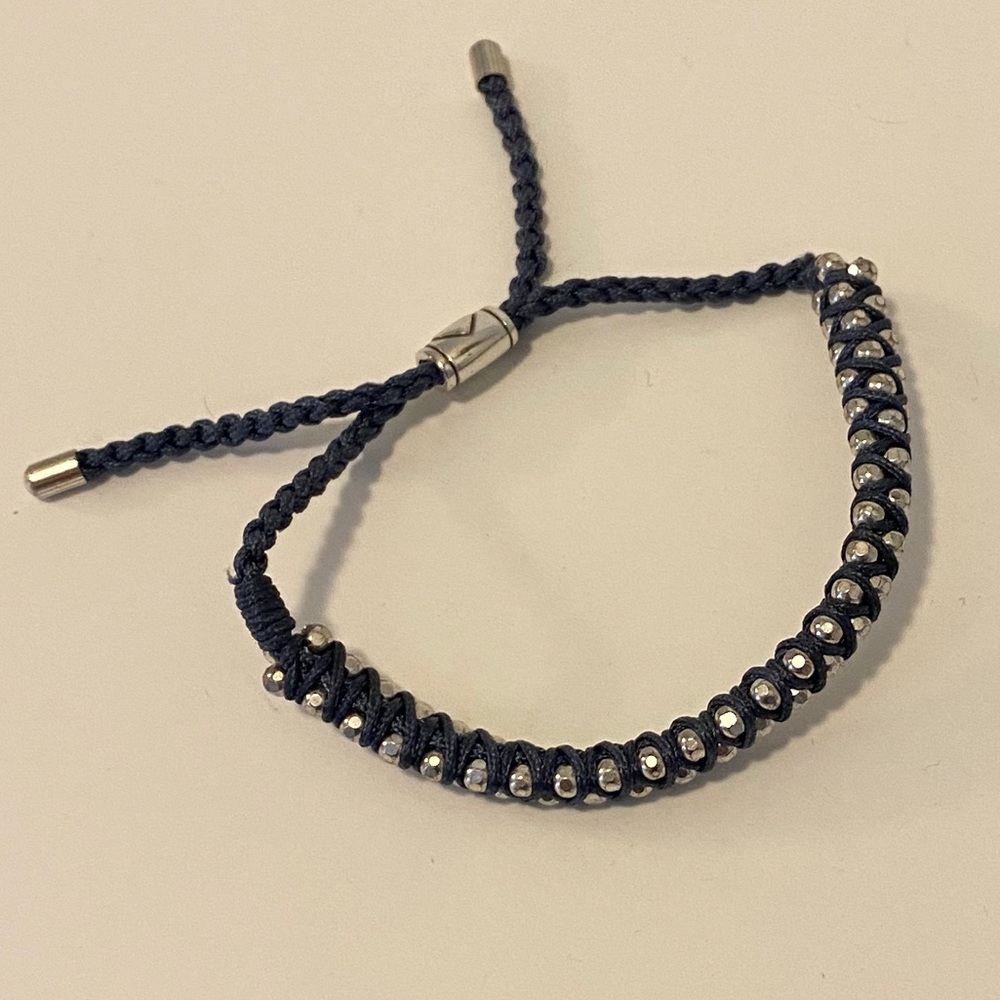 Brighton Blue Cord Adjustable Bracelet